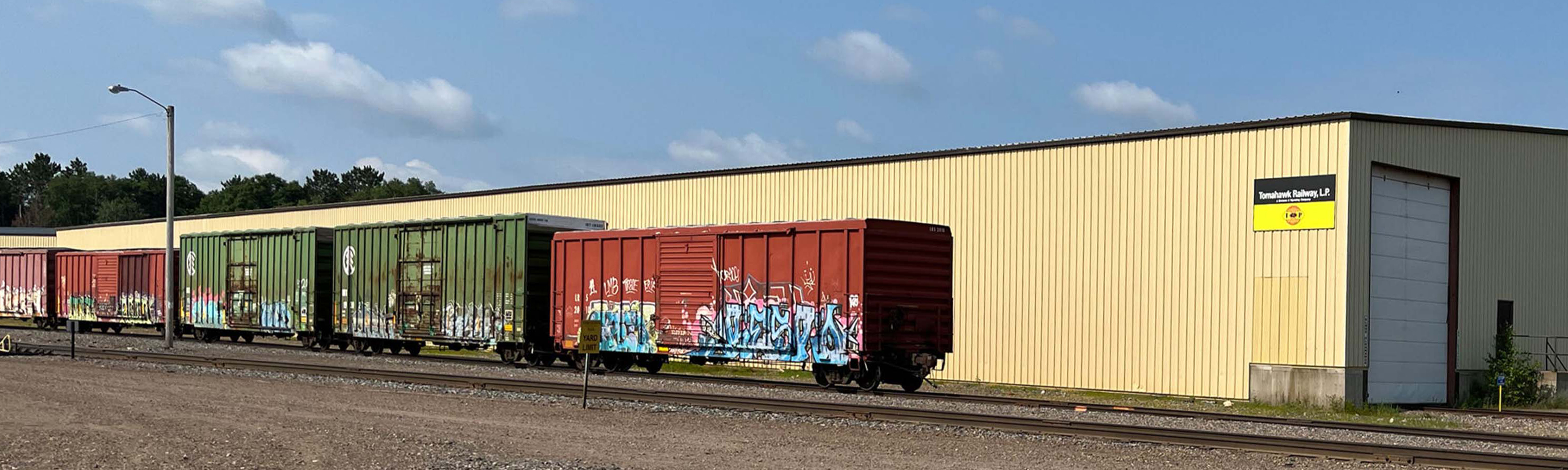 Warehouse building for the Tomahawk Railway