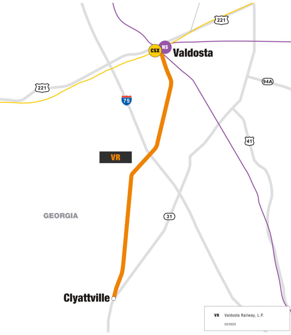 VR railroad route map diagram