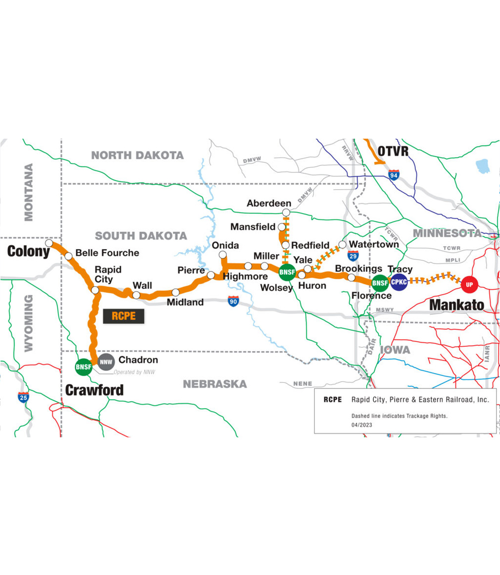 RCPE railroad route map diagram