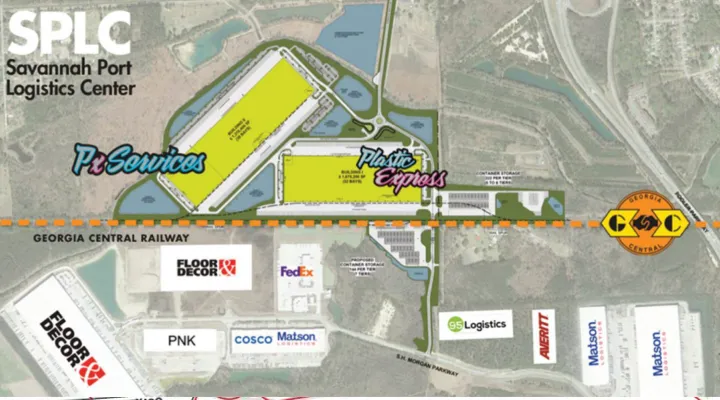 Savannah Port Logistics Center aerial map